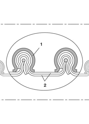 NORRES Absaug- und Gebläseschlauch CP PTFE_GLASS-INOX 471 89-90 mm 102,00 mm ( 4501403582 )