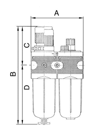 Jednostka serwisowa RIEGLER MULTIFIX gwint G 3/8 ″ półautomatyczna ( 4588881036 )