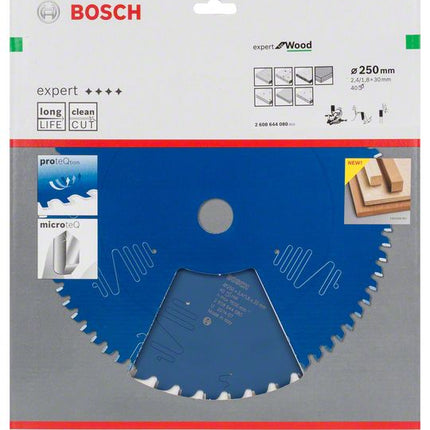 BOSCH Lame pour scie circulaire Expert pour le bois D. ext. 250 mm nombre de dents 40 WZ ( 8000342101 )