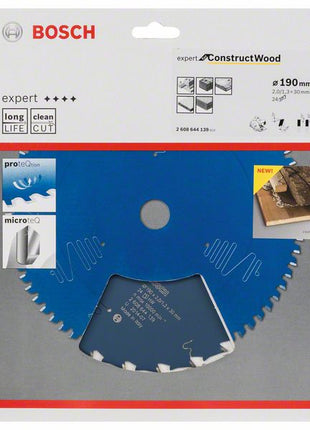 Lame de scie circulaire BOSCH Ø extérieur 190 mm nombre de dents 24 WZ ( 8000342209 )