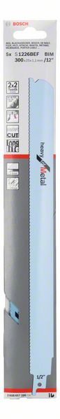 Lame de scie sabre BOSCH S 1226 BEF Longueur 300 mm Largeur 25 mm ( 8000343768 )