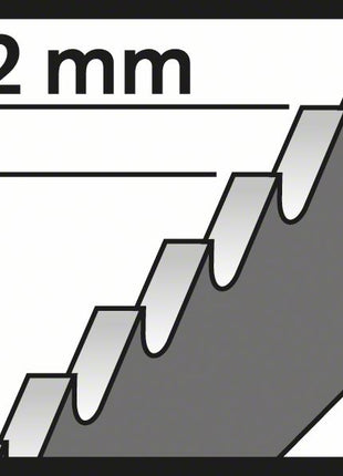 BOSCH Stichsägeblatt T 318 B Basic for Metal L.132mm Zahnteilung 2mm ( 8000346088 )