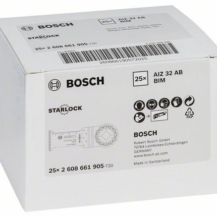 Lame de scie plongeante BOSCH AIZ 32 AB Largeur 32 mm Profondeur de plongée 50 mm ( 8000346229 )