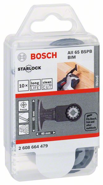 BOSCH Lame de scie plongeante AII 65 BSPB largeur 65 mm prof. d'immersion 40 mm ( 8000346258 )