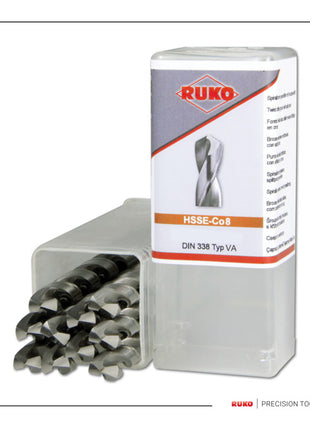 RUKO Foret hélicoïdal Format DIN DIN 338 Type INOX d. nominal 2,5 mm ( 8000426242 )