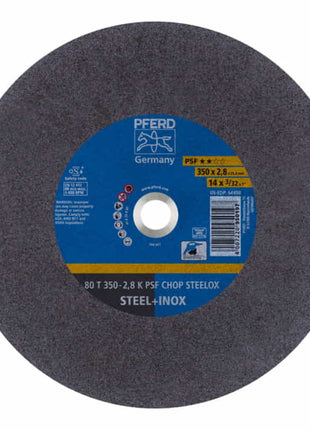 PFERD Disque à tronçonner PSF CHOP STEELOX D350x2,8 mm droit ( 8000435715 )