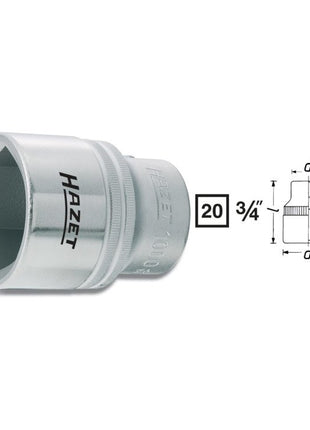 HAZET Steckschlüsseleinsatz 1000 3/4 ″ 6-kant ( 8000466294 )