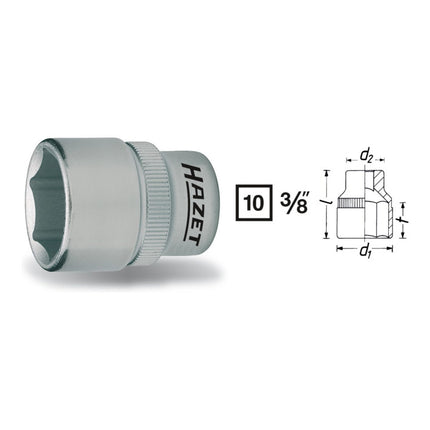 HAZET Douille 880 3/8 ″ 6 pans ( 8000466450 )