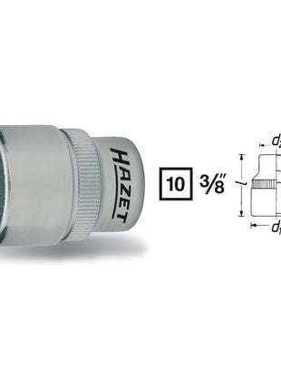 HAZET insert de clé à douille 880 3/8″ 6 pans (8000466466)