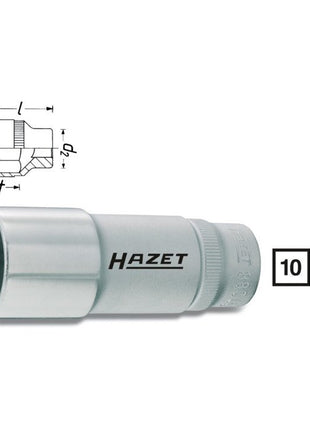 HAZET insert pour clé à douille 880LG 3/8″ 6 pans (8000466546)