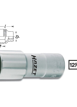 Inserto de llave de vaso HAZET 900MGT para bujías (8000468112)