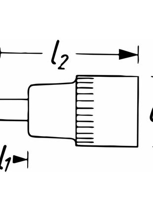 HAZET insert de clé à douille 986S 1/2″ six pans intérieurs (8000753808)