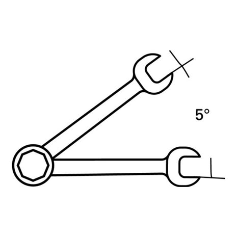 STAHLWILLE Clé mixte à cliquet 17F ouverture de clé 19 mm longueur 252 mm ( 8000755562 )