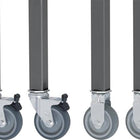 RAU Jeu de roulettes  4 roulettes pivotantes avec blocage ( 9000425490 )