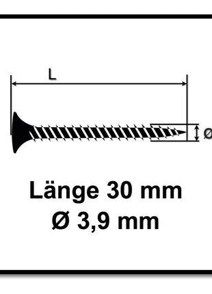 SENCO DS 5550 18V DuraSpin Magazin Schrauber ( 7W2001N ) mit 2x 3,0 Ah Akkus, Ladegerät und 5000x Feingewinde Schrauben 3,9x30 - Toolbrothers