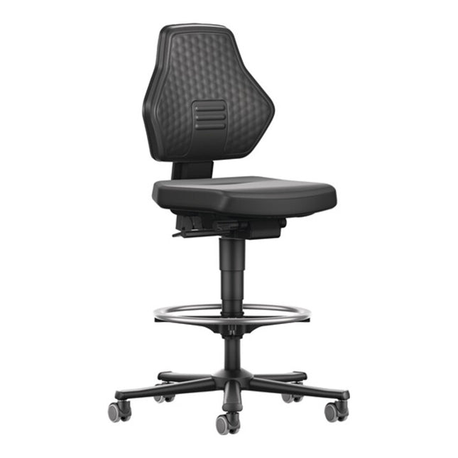 BIMOS Chaise d’atelier pivotante Air Flow rouleaux + anneau de pied ( 9000454094 )