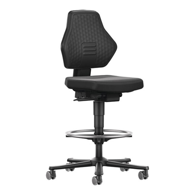 BIMOS Chaise d’atelier pivotante Air Flow rouleaux + anneau de pied ( 9000454095 )