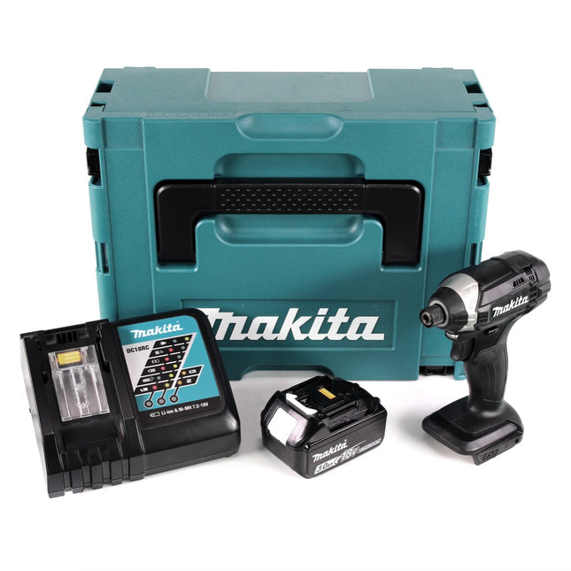 Makita DTD 152 RF1J B 18 V Li-Ion Akku Schlagschrauber Sonderausgabe in schwarz im Makpac + 1 x BL 1830 3,0 Ah Akku + DC 18 RC Ladegerät - Toolbrothers