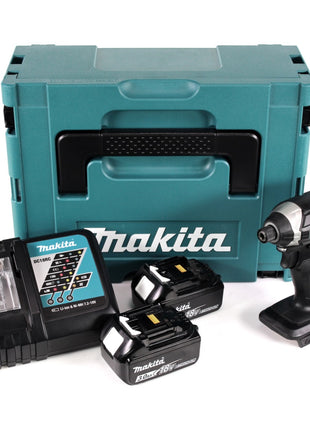 Makita DTD 152 RFJ B 18 V Li-Ion Akku Schlagschrauber Sonderausgabe in schwarz im Makpac + 2 x BL 1830 3,0 Ah Akku + DC 18 RC Ladegerät - Toolbrothers