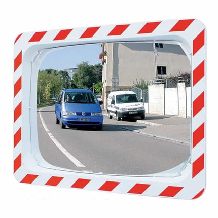 SPL Miroir de circulation  H600xl800mm plast.rouge/blc ac logement ( 9000490207 )