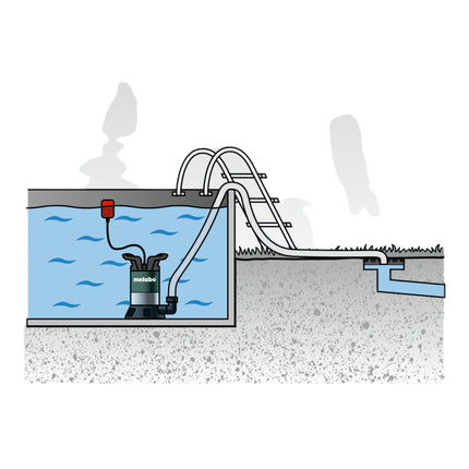 Metabo TP 12000 SI Pompe à eau claire immergée 600 W 11700 l/h 9 m ( 0251200009 )