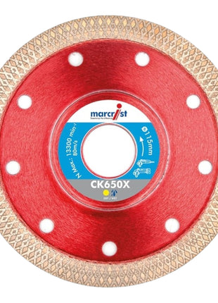 Marcrist FZ850 Disco de corte de diamante cerámico para exteriores 230 x 22,2 mm (1843.0230.22)