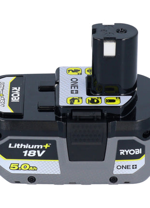 RYOBI RC18120-150X kit básico de batería con 1 batería RB18L50 de 18 V 5,0 Ah y cargador rápido de batería RC18120