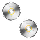 Festool HW 225x2,6x30 W48 Lame de scie circulaire WOOD FINE CUT 2 pces ( 2x 488289 ) 225 x 2,6 x 30 mm 48 dents pour panneaux lattés, contreplaqués, panneaux multiplex, verre acrylique, MDF