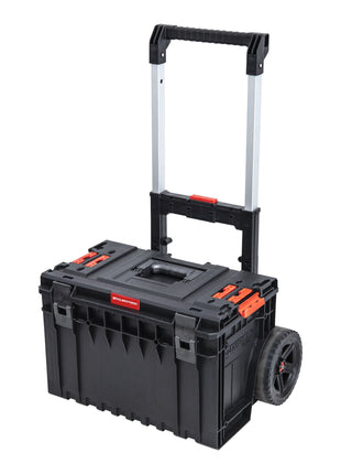 Toolbrothers RHINO XXL Cart Plus ECO 641 x 485 x 660 mm 52 l IP66 100 kg udźwigu możliwość sztaplowania z podwójnym teleskopowym uchwytem aluminiowym