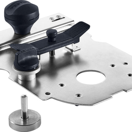 Plaque de guidage Festool FP-LR 32 (494340) pour OF 900, OF 1000, OF 1010, OF 1400 dans le système de rangées de trous FS-LR32