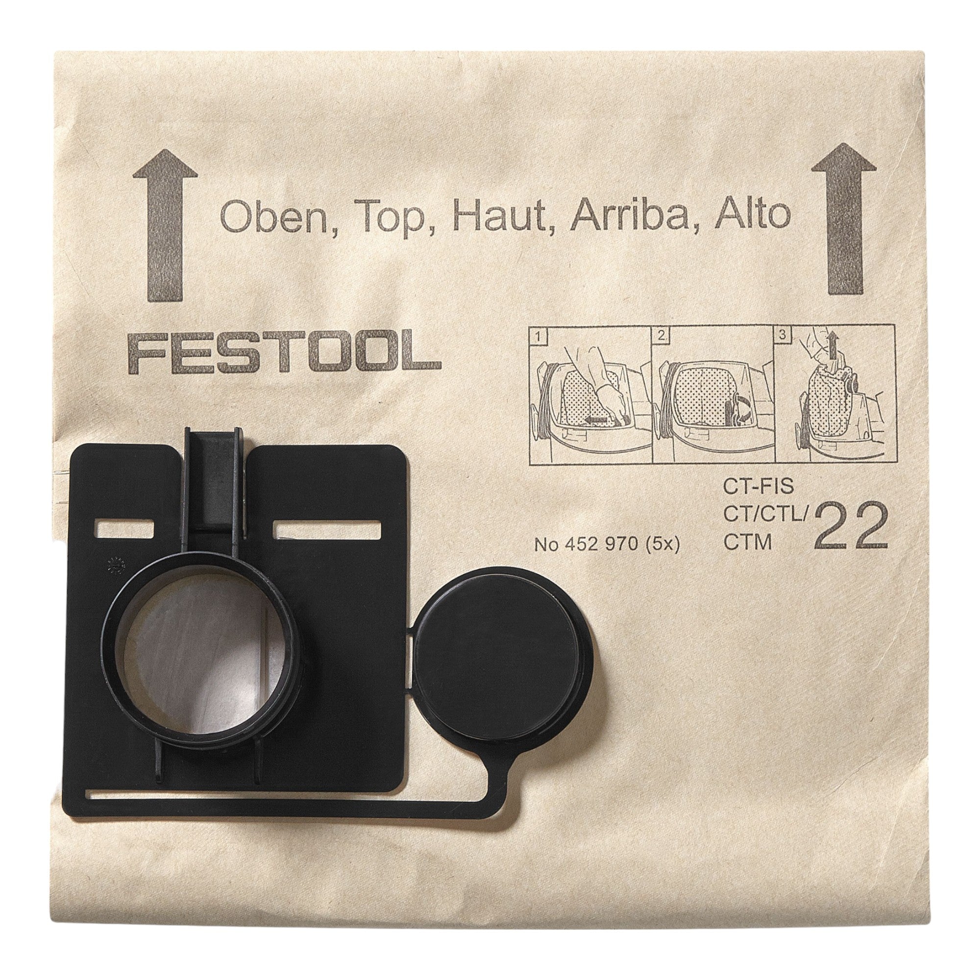 Festool FIS CT 44 5 Filtersack 5 Stk 452972 fuer Absaugmobil CT 44 1 - toolbrothers