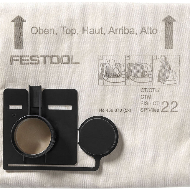 Sac filtrant Festool FIS-CT 44 SP FLEECE/5 (456874) pour CT 44