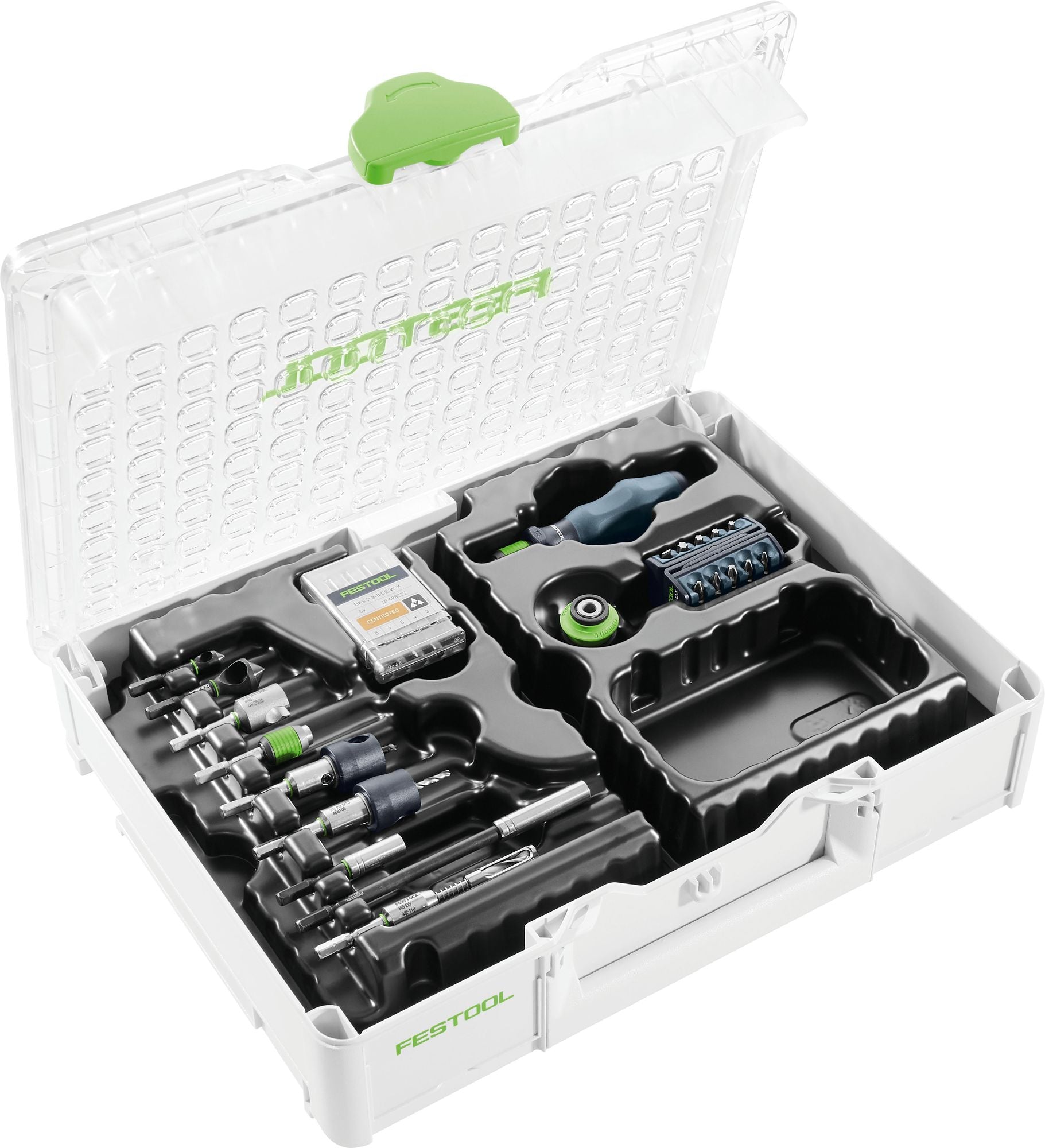 Festool SYS3 M 89 ORG CE-SORT Kit de montage (576804) pour perceuse-visseuse sans fil et perceuse-visseuse à percussion sans fil Festool avec support FastFix et mandrin WH-CE CENTROTEC