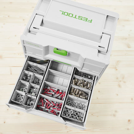 Festool 50x50/50x100x68 jeu de boîtes d'insertion (578056) pour Sortainer³, Systainer³ Combi, Systainer³ Organizer
