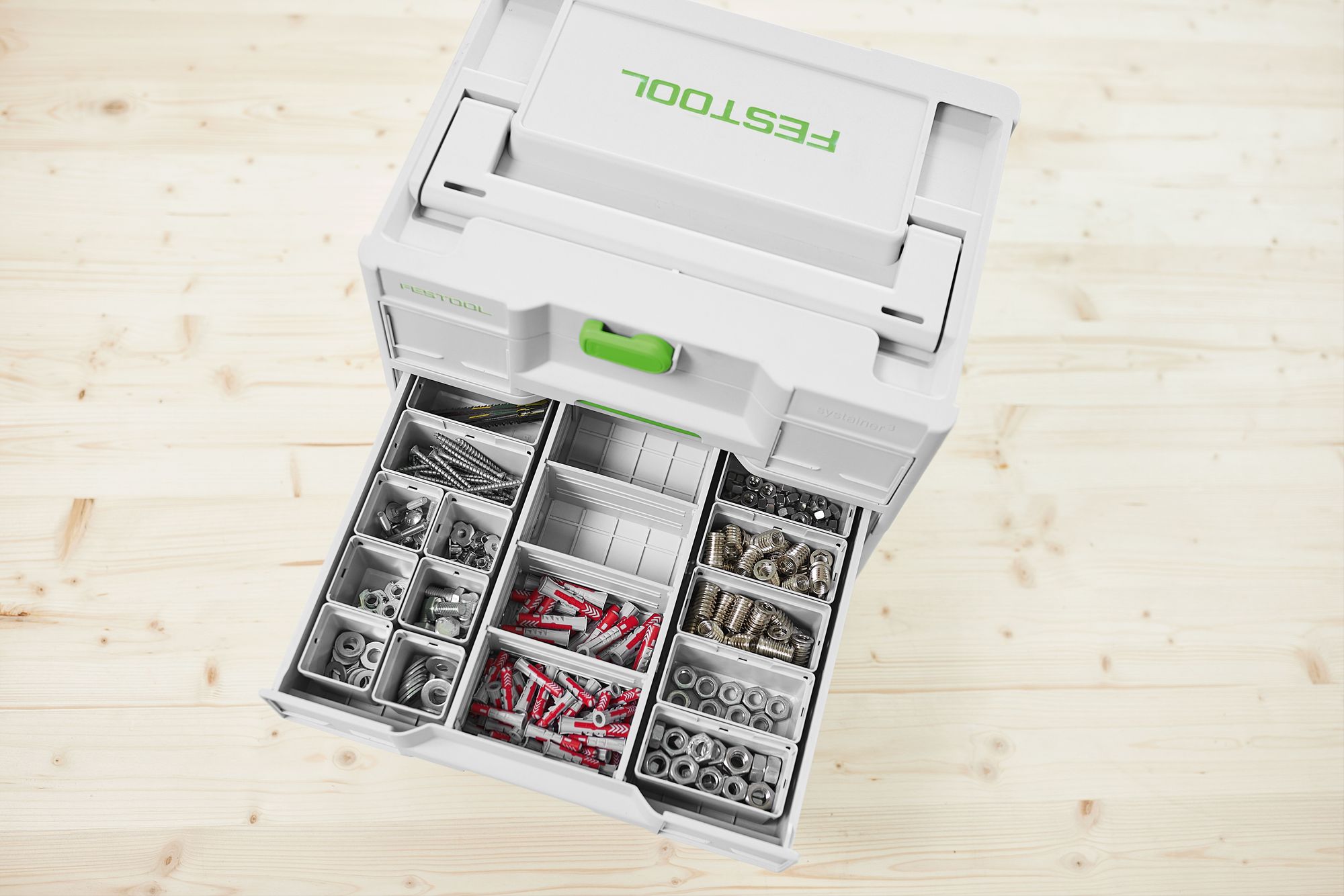 Festool 50x50 50x100x68 Set Einsatzboxen 578056 fuer Sortainer Systainer Combi Systainer Organizer 3 - toolbrothers
