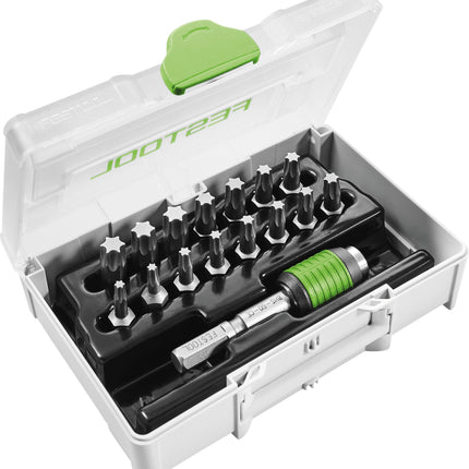 Festool SYS3 XXS CE-TX BHS Assortiment de 60 embouts (205823) pour perceuses sans fil et perceuses à percussion sans fil Festool avec support FastFix et mandrin WH-CE CENTROTEC