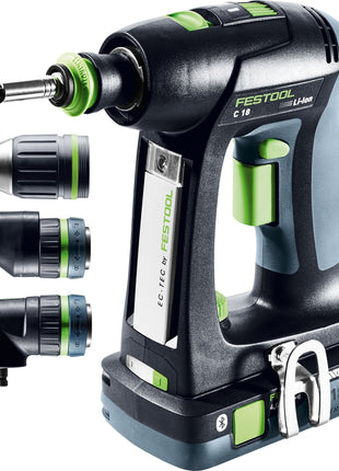 Taladro atornillador a batería Festool C 18 HPC 4.0 I-Set (577617)