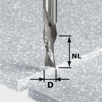 Fraise d'ébauche-finition Festool HW Spi D12/42 LD ss S12 (492656) pour OF 1400, OF 2000, OF 2200