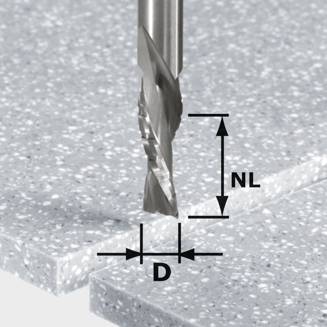 Fraise d'ébauche-finition Festool HW Spi D12/42 LD ss S12 (492656) pour OF 1400, OF 2000, OF 2200