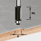 Fraise affleurante Festool HW S8 D12.7/NL25 (491027)