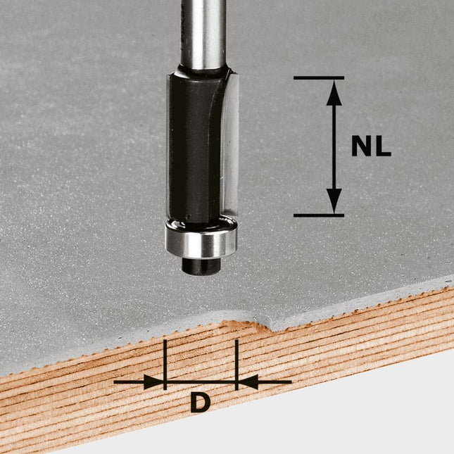 Fraise affleurante Festool HW S8 D12.7/NL25 (491027)