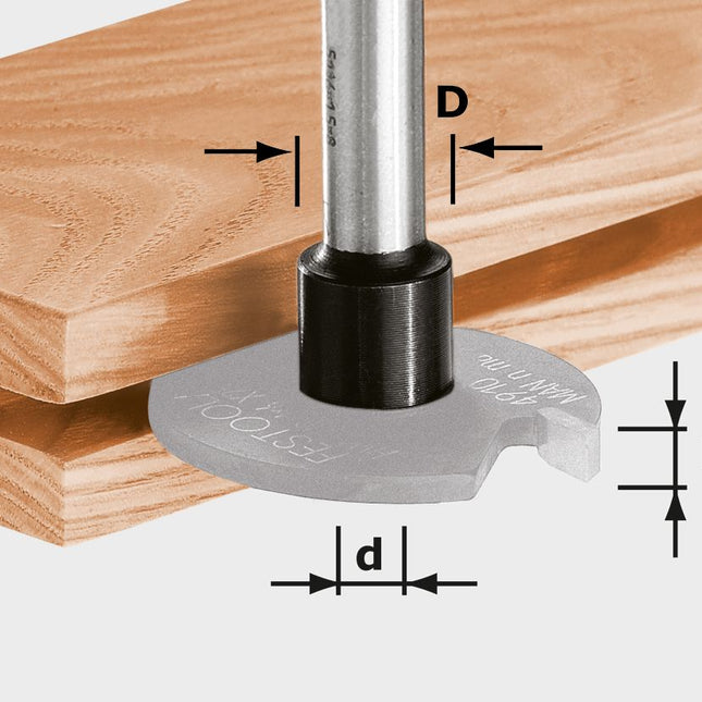Broche de fraisage Festool S8 1.5-5 D14 (499805) pour OF 1010, OF 1010 R, OFK 700, MFK 700