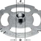 Bague de copie Festool KR-D 19.05/OF 2200 (495340) pour OF 2200