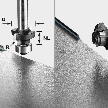 Fraise à arrondir Festool S8 HW R3 D22-KL OFK (499797) pour OF 1010, OF 1010 R, OFK 700, MFK 700