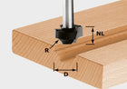 Fraise quart-barre Festool HW S8 D23/R6 (491007) pour OF 900, OF 1000, OF 1010, OF 1010 R, OF 1400, OF 2000, OF 2200