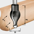 Fraise à profil Festool HW R20.5/16/D32/57 S12 (492711) pour OF 1400, OF 2000, OF 2200