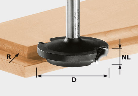 Fresa aplanadora Festool HW D42.7/13/R6 (491138) para OF 900, OF 1000, OF 1010, OF 1010 R, OF 1400, OF 2000, OF 2200