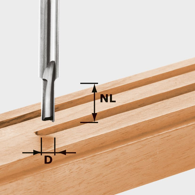 Fraise à rainurer Festool HW S8 D5/12 (490954) pour OF 900, OF 1000, OF 1010, OF 1010 R, OF 1400, OF 2000, OF 2200
