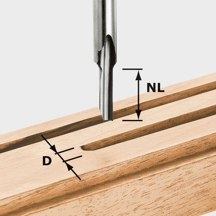 Fraise à rainurer Festool HS S8 D 5/12 (490943) pour OF 900, OF 1000, OF 1010, OF 1010 R, OF 1400, OF 2000, OF 2200