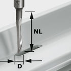 Fraise aluminium Festool HS S8 D5/NL23 (491036) pour OF 900, OF 1000, OF 1010, OF 1010 R, OF 1400, OF 2000, OF 2200